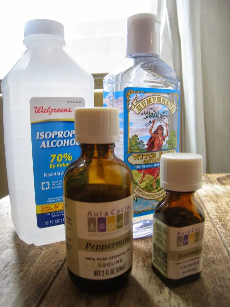 spray herbal para la fiebre