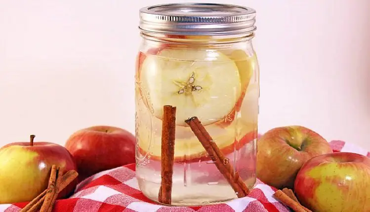 Manzana y agua canela para desintoxicar el cuerpo
