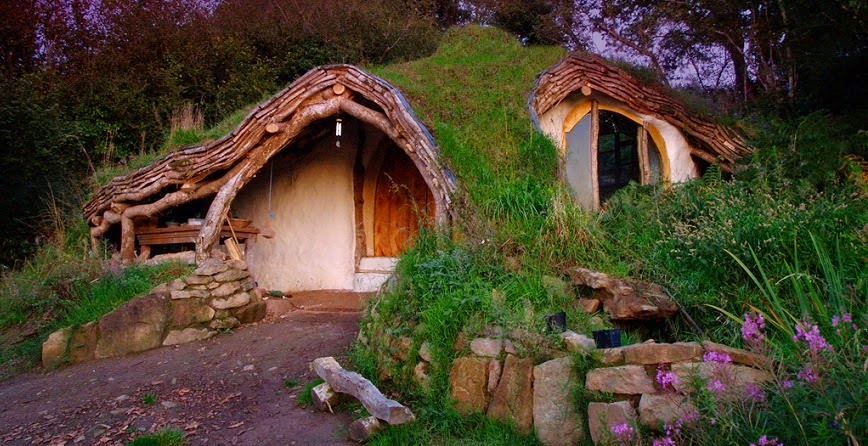 casa hobbit primer plano