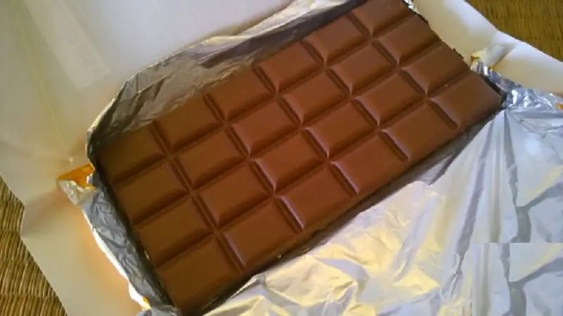 saludable tableta de chocolate