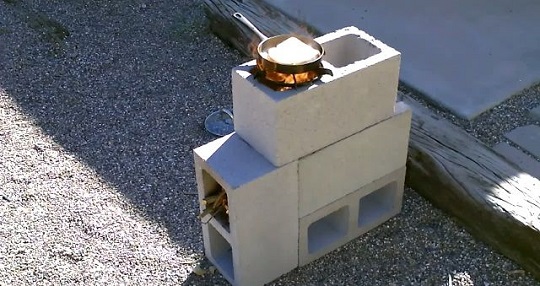 blocks de concreto estufa