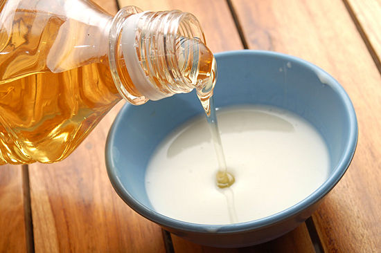 tratamiento con leche y aceite de oliva