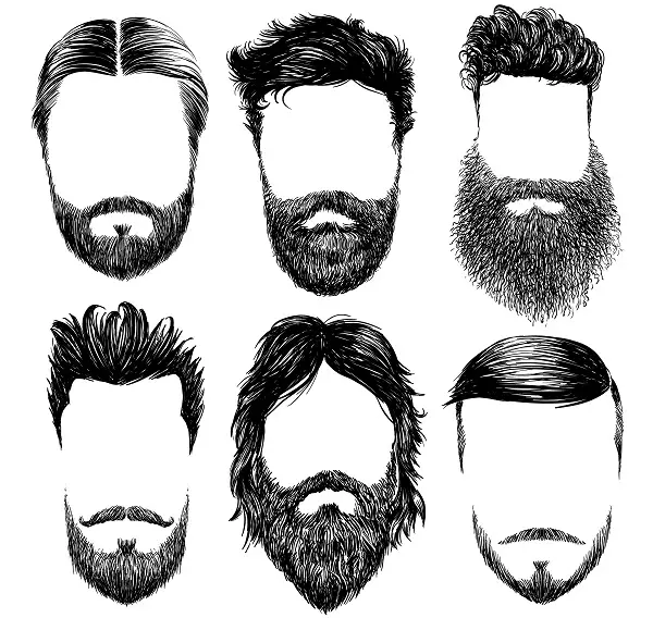 Diferentes estilos de barba hipster