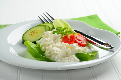 alimentos saludables sin grasa queso cottage