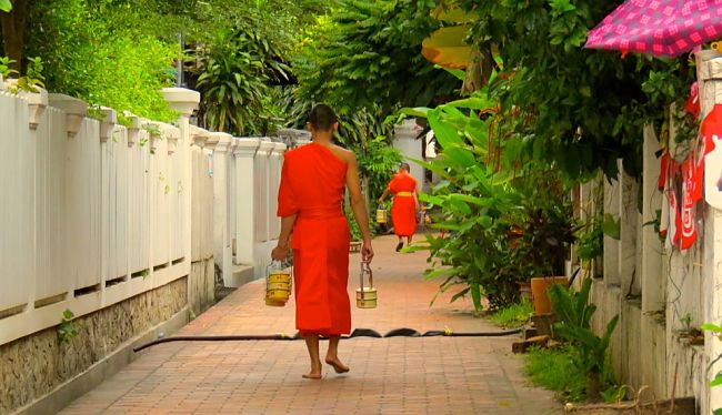 Laos monjes budistas