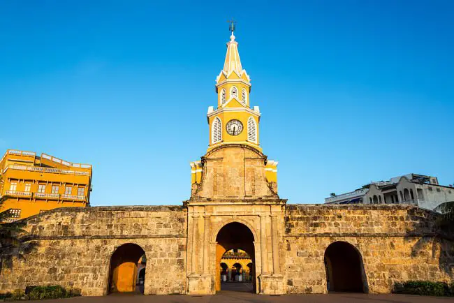 Torre del Reloj en Cartagena de Indias, Colombia