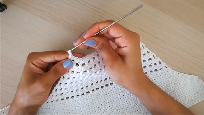 Como tejer un top de verano en Crochet en sencillos pasos 7