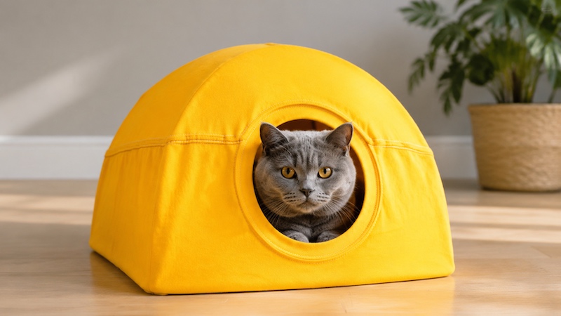 Cómo hacer una casa para gatos reciclando una camiseta