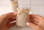 Cómo hacer portavelas al crochet