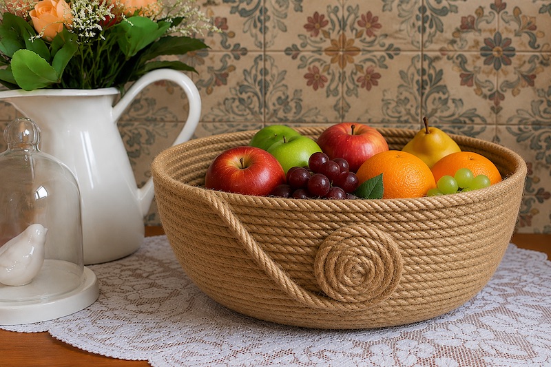 Bowl decorativo de yute: elegante, fácil y hecho por ti