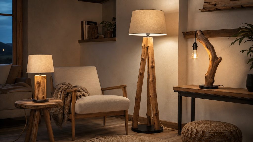 7 ideas de lámparas rústicas para decorar una sala o habitación