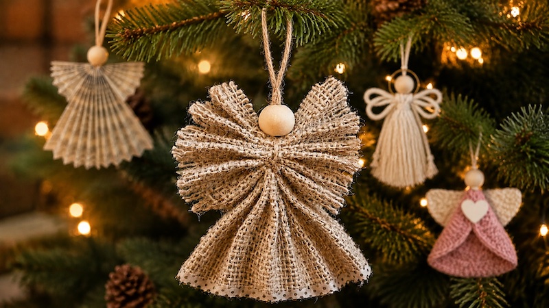 8 angelitos fáciles de hacer para el arbolito navideño