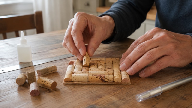7 ideas para crear portavasos usando corchos