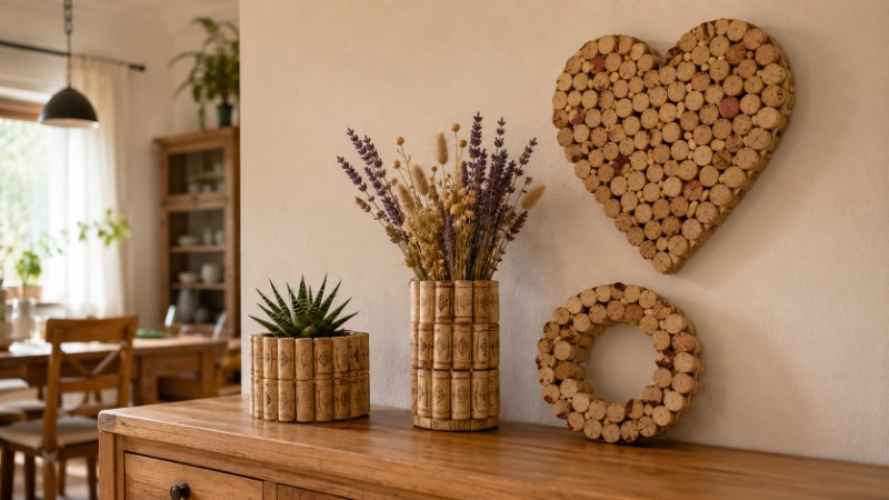 15 ideas de manualidades usando corchos para decorar tu hogar