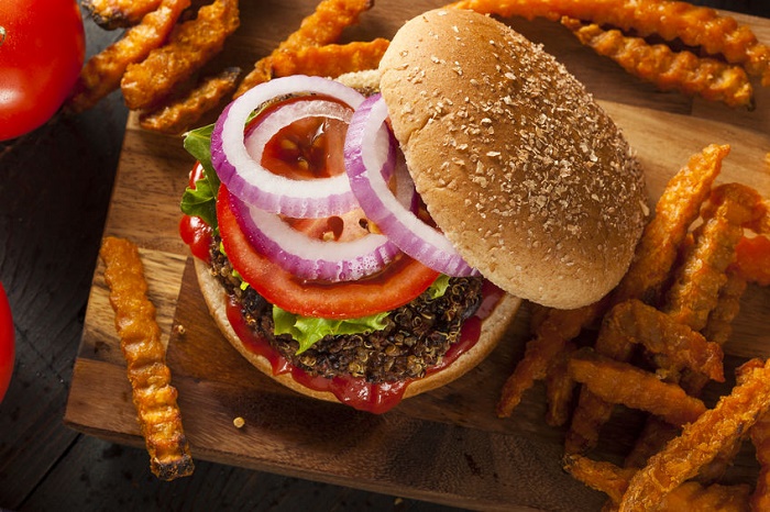 Hamburguesa vegetariana picante