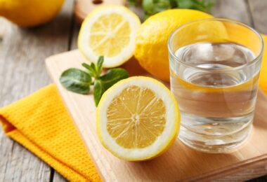 Agua conlimón por la mañana