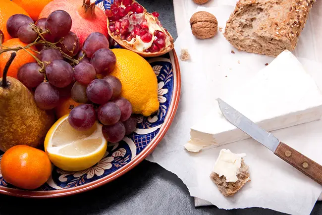 frutas combinadas con nueces