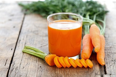 Deshinchar el vientre Jugo de zanahoria