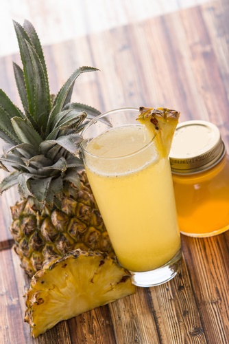 piña jugo y miel