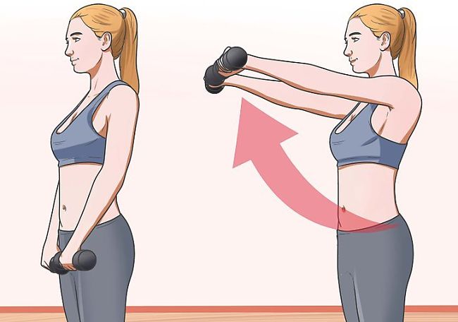 Mujer trabajando los músculos deltoides y espalda superior