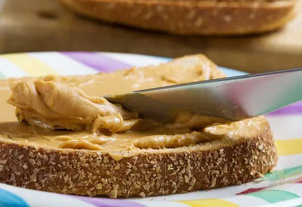 snacks para perder peso mantequilla de maní pan