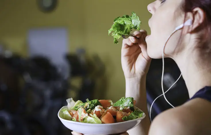 comer antes y después del ejercicio