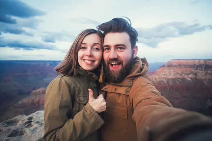 pareja feliz