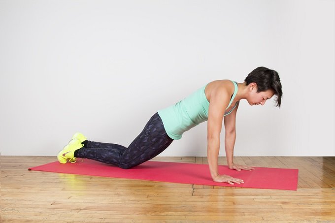 plank de rodilla