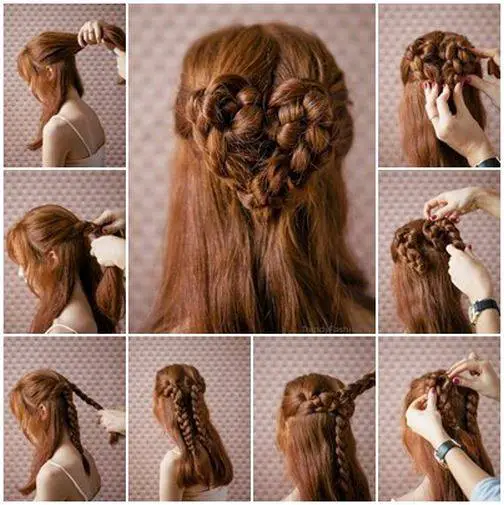 trenzas corazón