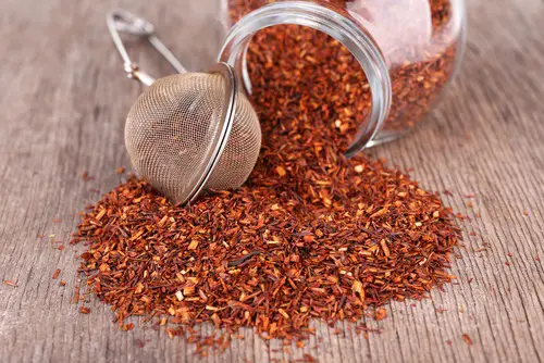 Hierba del té rojo para preparar una infusión