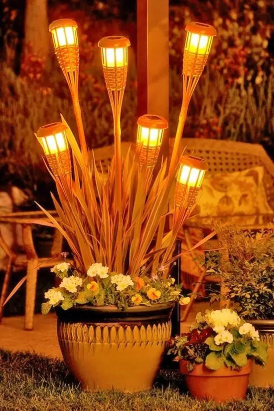 antorchas jardín