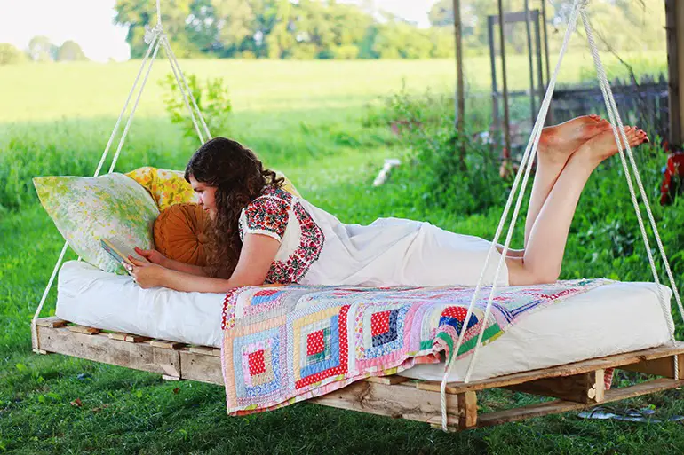 cama-hamaca jardín