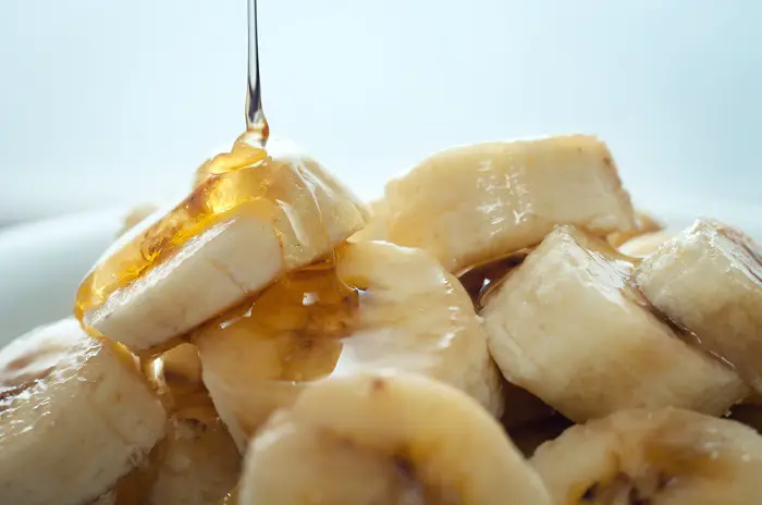 dieta más saludable con banana y miel