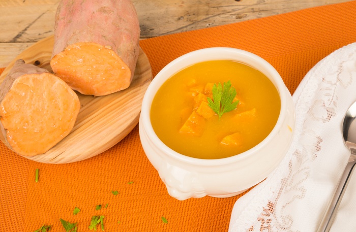 sopa de batata camote crema de papa dulce