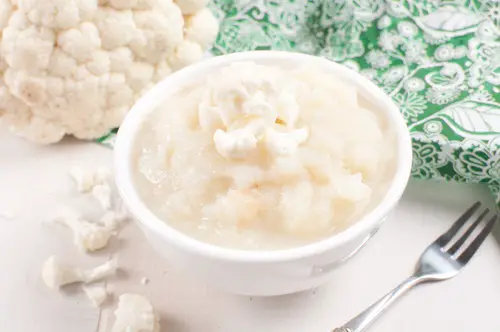 puré de coliflor