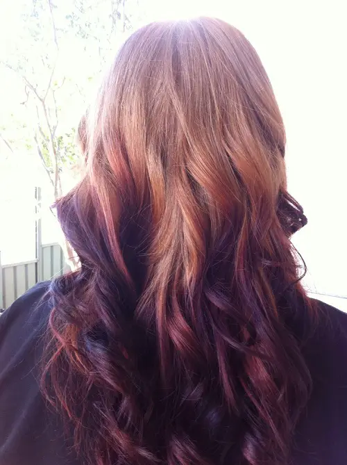 Mechas californianas invertidas