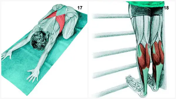 estiramientos musculares pose del niÃ±o