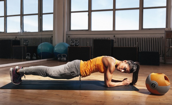 get rid of belly fat with plank