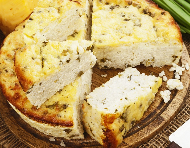 El queso de arroz listo para servir