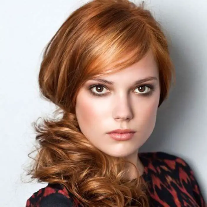 Resultado de imagen para color de cabello cobrizo