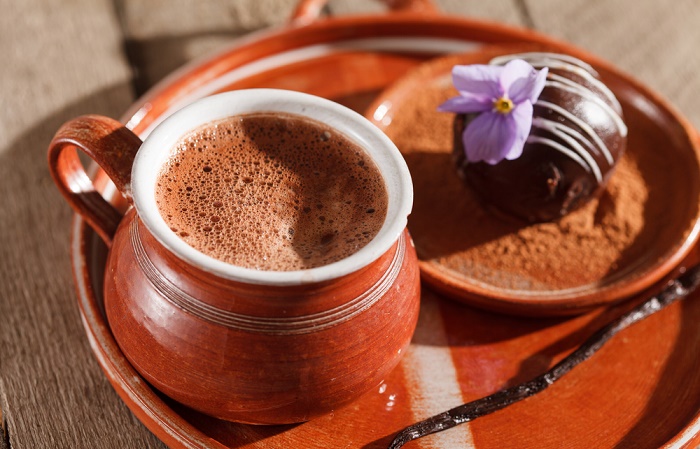 chocolate caliente para el estrés y la ansiedad