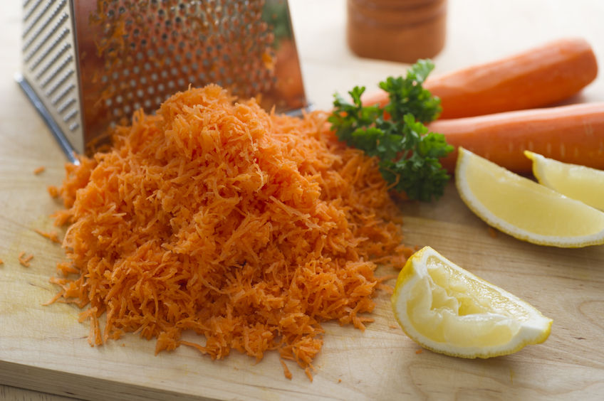 Zanahorias ralladas para eliminar los parásitos intestinales