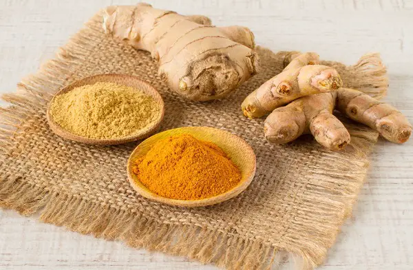 jengibre y cúrcuma para aliviar dolor por desgaste de rodillas