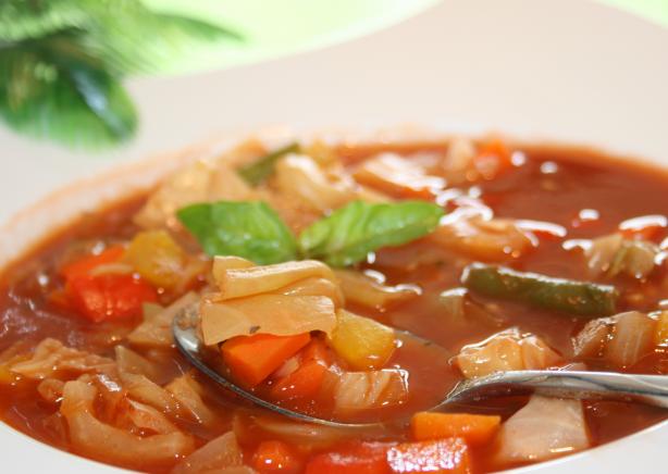 sopa de repollo para la dieta adelgazante