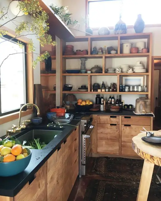 Las plantas no pueden faltar en la decoración ecológica de nuestra cocina