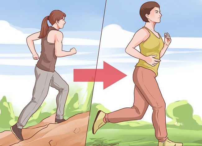 Mujer corriendo para quemar calorías