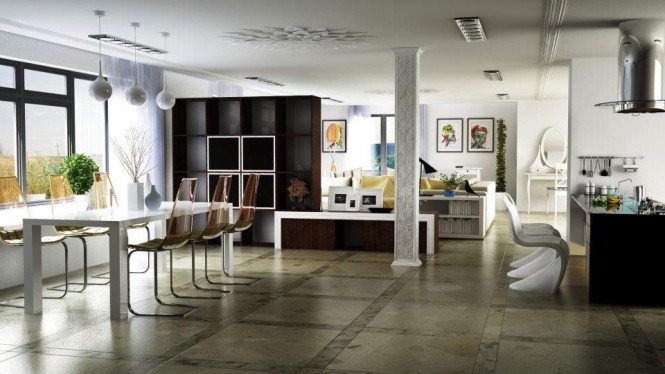 espacios abiertos en casa habitación de bajo costo