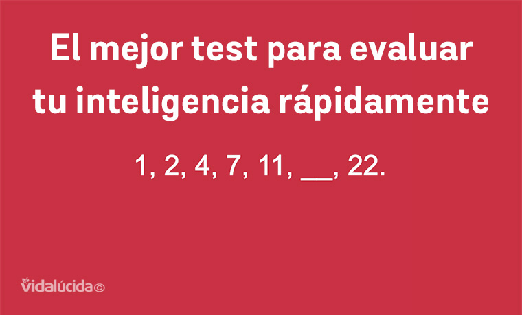 test para evluar la inteligencia de manera rápida