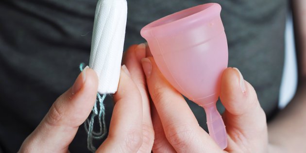 usa copa menstrual en vez de tampones