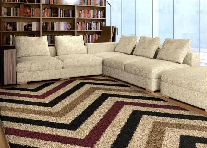 decorar con alfombras chevron